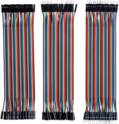 Chine 40pin femelle à la planche à pain femelle Jumper Wires 120pcs Dupont multicolore à vendre