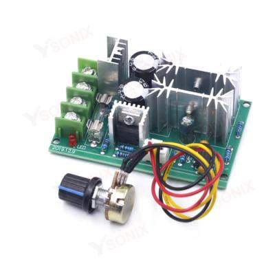 China DC10-60V Motor Speed Control PWM Motor Speed Controller Switch 20A Current Voltage Regulator High Power Drive Module for sale