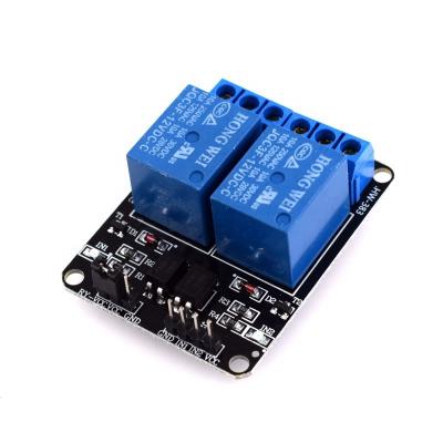 China Optocoupler Isolation Protection Electronic Power Module 2 Way 12v Relay Module for sale