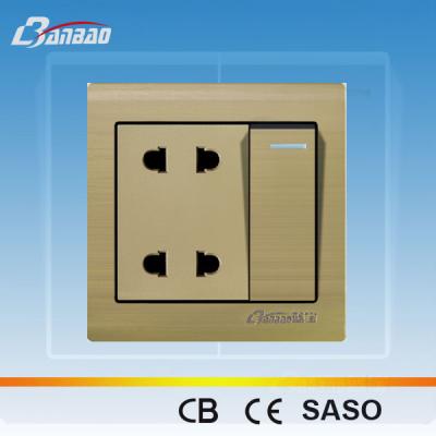 China LK5048 1gang 2+2 hole universal socket for sale