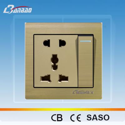 China LK5050 1gang 5 hole universal socket for sale