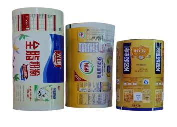 China Good Machinery Properties Printed Packaging Film Roll  Milk Powder Roll Film Packaging for sale