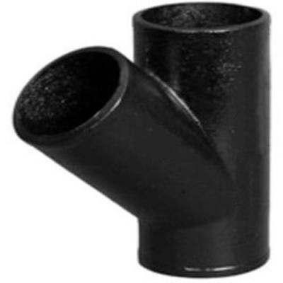 China Wye of CISPI 301 ASTM A888 No-Hub Cast Iron Soil Fittings for Sanitary and Storm Drain, Waste and Vent Pipes for sale