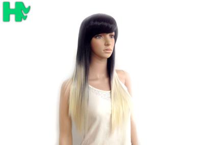 China Girls Straight Synthetic Hair Wigs Ombre Color 18inch - 20inch for sale