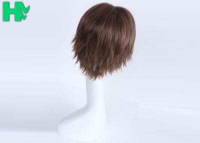 China Cute Long Black Cosplay Wig / Kanekalon Cosplay Wigs No Wastage for sale