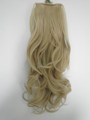 China Long Straight Synthetic Hair Pieces Drawstring Ponytail Extension for sale