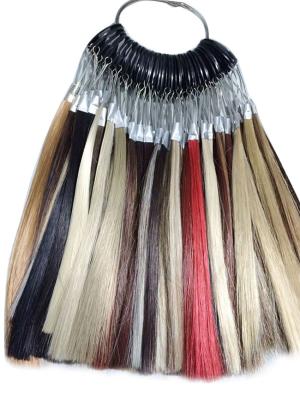 Chine Diagramme synthétique d'anneau de couleur de cheveux de fibre de perruque pour la haute température à vendre