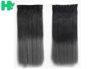 Chine Prolongements synthétiques de cheveux d'Ombre, prolongements d'une seule pièce synthétiques de cheveux à vendre
