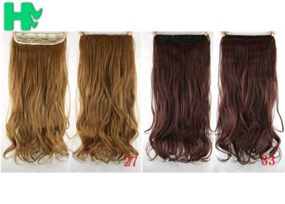 China Meninas 24 das extensões sintéticas do cabelo da polegada rabos de cavalo encaracolados naturais do cabelo humano à venda