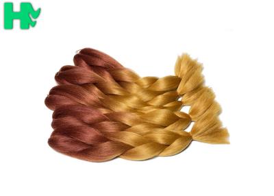 Chine Les cheveux synthétiques de vague de tressage d'Ombre ne rapiècent aucune couleur d'arc-en-ciel de poux pour des femmes à vendre
