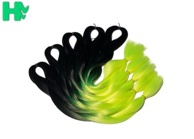 Chine Les cheveux synthétiques de couleur de Kanekalon Ombre rapiècent de grandes actions de cheveux enormes de tressage à vendre