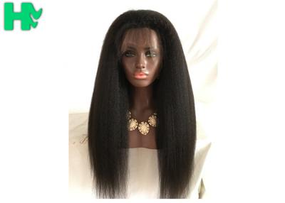 China Perucas longas para mulheres negras, perucas sintéticas resistentes ao calor do cabelo da textura da parte dianteira do laço à venda