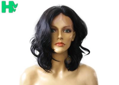 China As perucas dianteiras sintéticas do laço da onda encaracolado, emaranhado real das perucas naturais da linha fina livram à venda