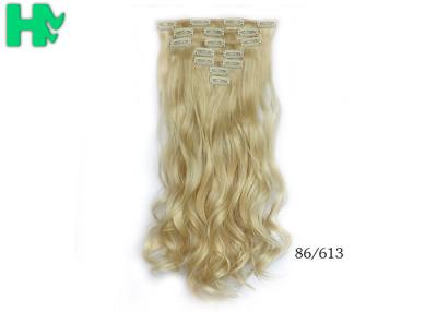 China Mixed Brown Color Synthetic Hair Weave Extensions Natural Curly Weft , Tangle Free for sale