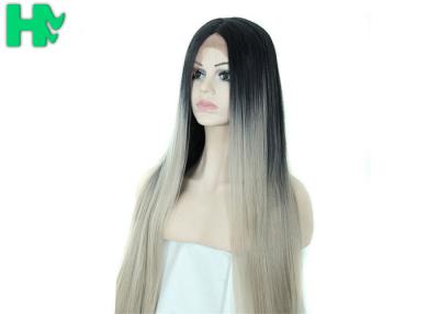 China Mixed Color Synthetic Front Lace Wigs With No Shedding And No Tangle for sale