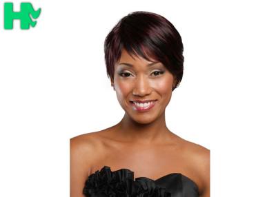 China Heat Resistant Factory Direct Sell Synthetic African Woman Short Hair Wig for sale
