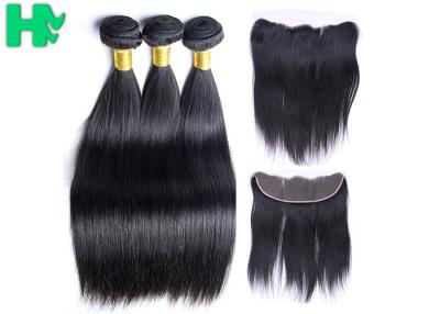 China 13*4 Straight Frontal Peruvian Human Hair Lace Closure / Lace Front Closure Piece for sale