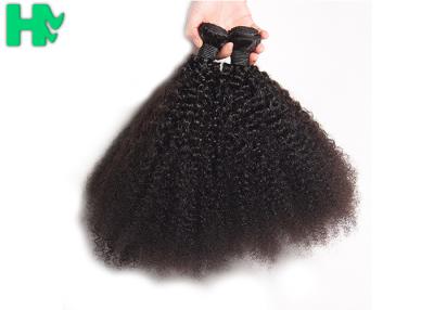 Chine Prolongements naturels noirs de cheveux, cheveux 100% frisés péruviens de Culry de Vierge à vendre