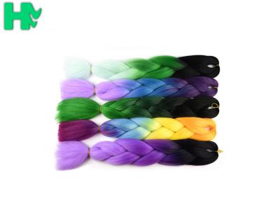 China 95 - 100g Artificial Synthetic Hair Pieces / Braiding Hair Extensions for sale