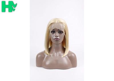 China #613 Virgin Natural Human Hair Wigs , 13*4 Front Lace Short Bob Wigs for sale