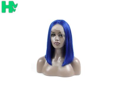 China Bob Style Short Brazillian Hair Natural Looking Lace Front Wigs 180% Density for sale
