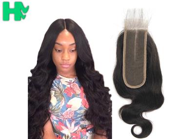 China Raw Virgin 100% Human Hair Closure , Cuticle Aligned 2*6 Body Wave Lace Closure for sale