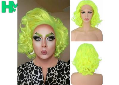 China Graceful Green Curly Famale Colonial Costume Wig 12 Inch HT Fiber Material for sale