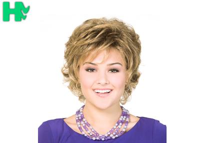 Chine Haute perruque résistante de cheveux bouclés de synthétique de fibre d'OEM à vendre
