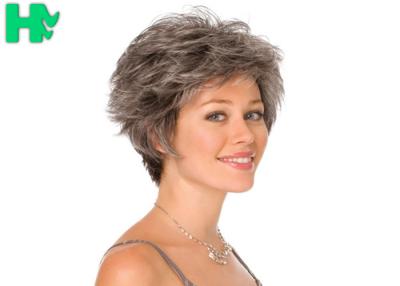 China Sheath Synthetic Tanny Short Hair Wig Adjustable Cap Size for sale