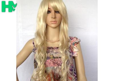 China Cosplay 26 Inch Long Synthetic Wigs Pink Blue Black Blonde Color for sale