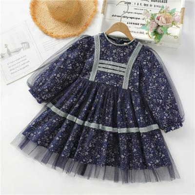 China Spring Children'S Clothing Small Floral Dress Girls Long Sleeved Princess Dress for sale