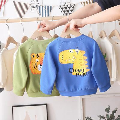 China Children'S Apparel Cotton Children'S Clothing Cartoon Print Coat Toddler Animal Printed Jacket for sale