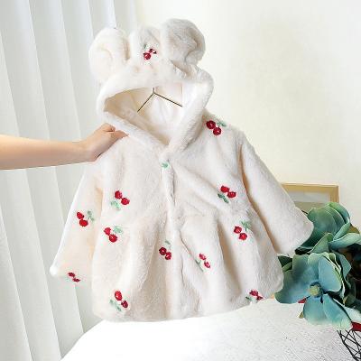 China Cute Rabbit Ear Childrens Winter Jackets Children'S Outdoor Jackets For Toddler Girls for sale