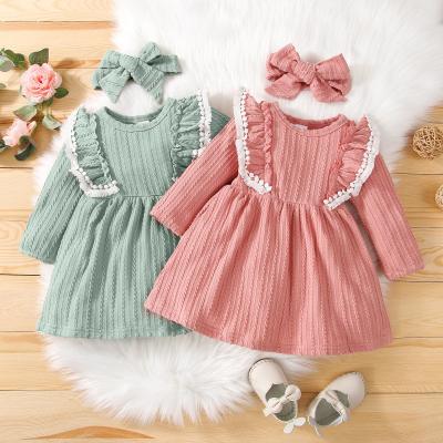 China Breathable Children'S Dress Clothing Solid Color Sleeveless Dresses Sweet Green for sale
