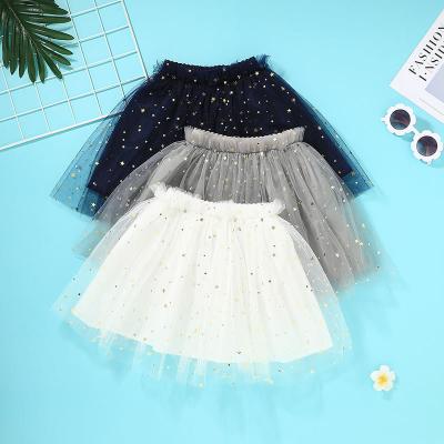China 40cm Children'S Beauty Skirts White Tutu Skirt Little Star Pattern Baby Girls for sale