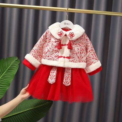 Cina ODM del vestito da autunno 0.9M Traditional Chinese Clothing Tang Suit Pretty Pink Princess del bambino in vendita