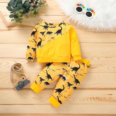 China 120cm 47in Spring Children'S Dinosaur Print Suit Designer Clothes For Boys for sale