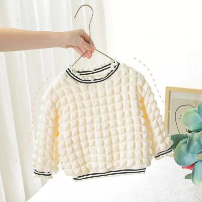 China Cotton Polyester Winter Children'S Clothing Plush Blouse White Long Sleeve Pullover for sale