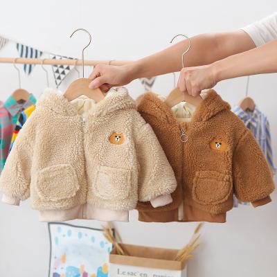 China terno de Teddy Bear Sweatsuit Hooded Velvet dos desenhos animados da roupa das crianças do inverno de 120cm 47.2in à venda