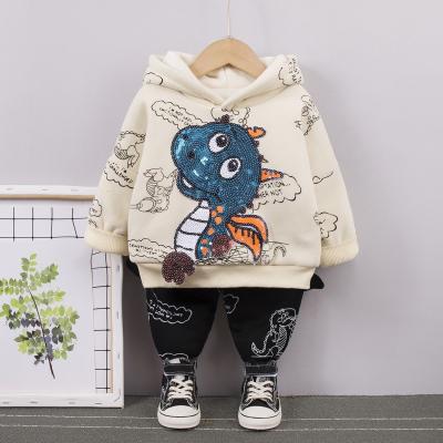 China 39in 100cm Spring Children'S Clothing Plush Cartoon Dinosaur Two Piece Suit for sale