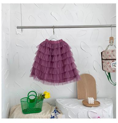 Китай Средняя длинная юбка принцессы Пурпурн Испечь короткая для 1 к 7 - летним детям продается