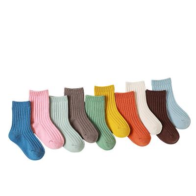 China Unisex Thick Children'S Cotton Socks Blue Pink Foot Tube For Children'S for sale