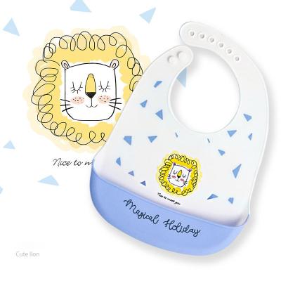 China Unisex Waterproof Infant Silicone Small Bibs For Newborns 2 Year 80cm for sale