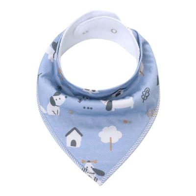 China 24 Months Organic Cotton Drool Bibs Unisex Newborn Bibs With Adjustable Snaps for sale