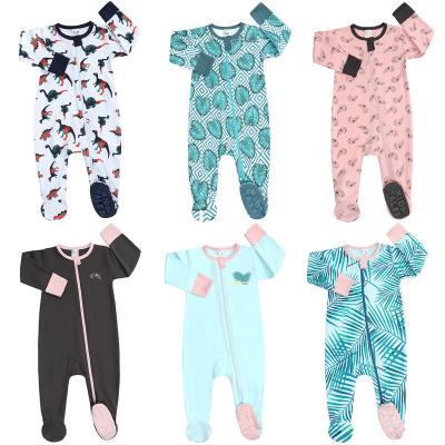 China Boys' And Girls' Newborn Footed Rompers Zip Front Non-Slip for sale