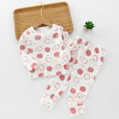 China Children's Round Neck Cute Two Piece Sets Long Sleeved 90cm-160cm for sale