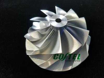 China GEN2 GT3076 Reverse Billet Compressor Wheel 56.00/76.13mm 10 Blades Point Milling for sale