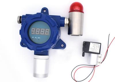 China Fixed Type Toxic Gas Detector Fluorine F2 Gas Alarm And Relay Blue Color for sale