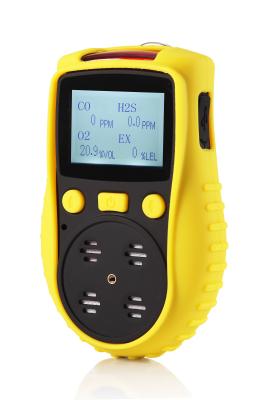 China 4 to 1 Multi Gas Leak Detector CO H2S O2 LEL for Mining Plants ATEX CE Certification for sale