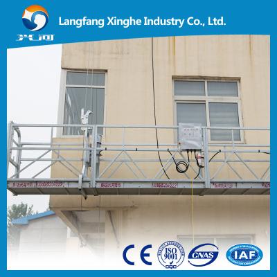 China Aluminum / steel hanging scaffold platform , Building cleaning cradle , construciton working gondola platform for rental for sale